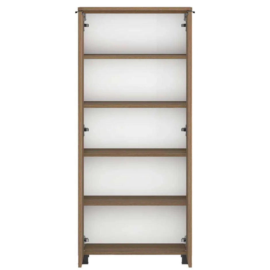 Wohnen Bad Midi-Schrank in Eiche Dunkel Optik - Ucaida