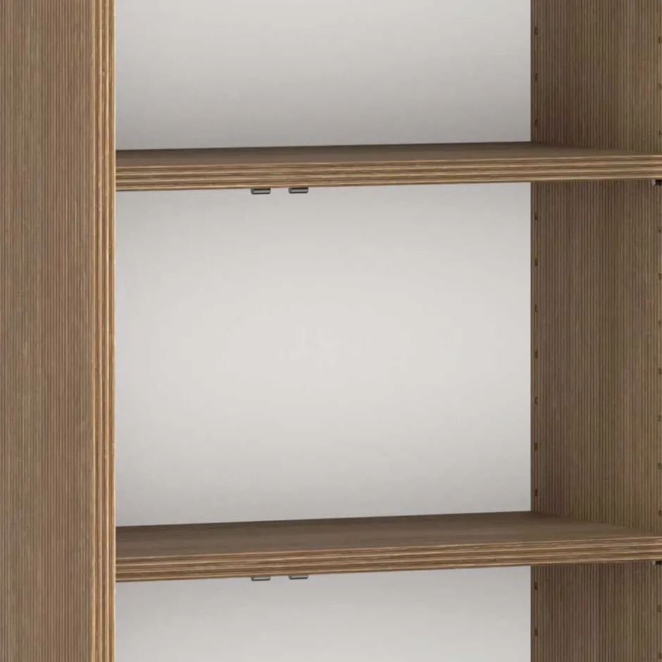 Wohnen Bad Midi-Schrank in Eiche Dunkel Optik - Ucaida