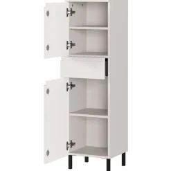 Bad Midischrank in Hellgrau - Dadra^Wohnen Best