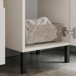 Bad Midischrank in Hellgrau - Dadra^Wohnen Best