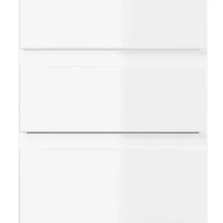 Wohnen Bad Midischrank in Weiß Hochglanz - Loeesa