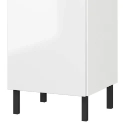 Wohnen Bad Midischrank in Weiß Hochglanz - Loeesa