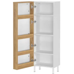 Bad Midischrank mit Ablagen in der Tür - Nadals^Wohnen New