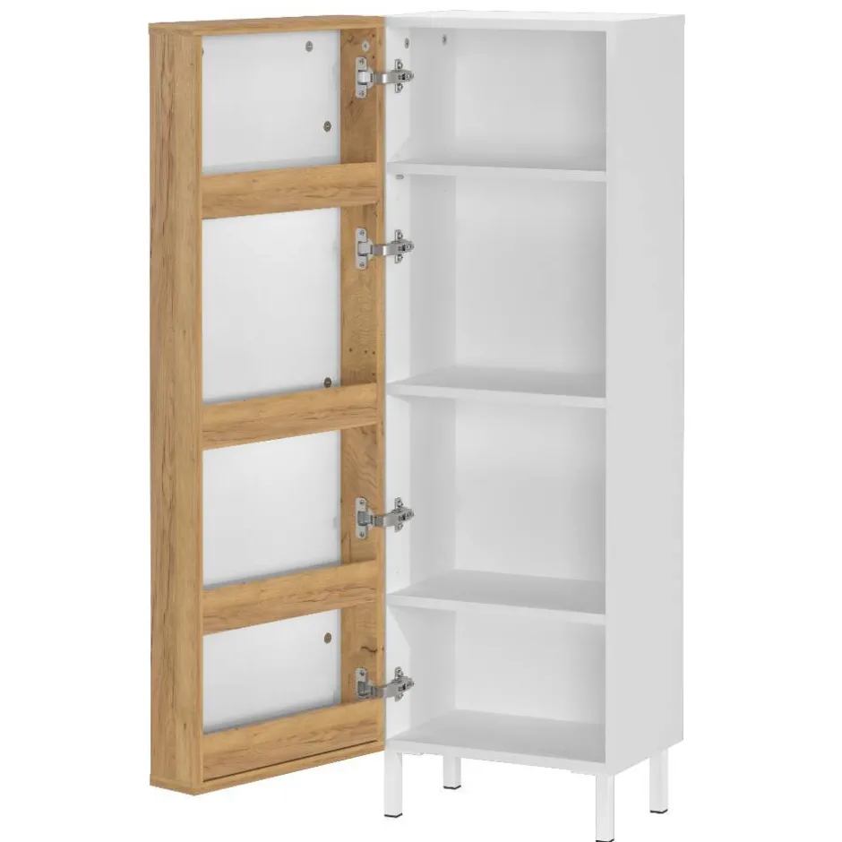 Bad Midischrank mit Ablagen in der Tür - Nadals^Wohnen New