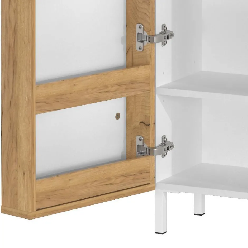 Bad Midischrank mit Ablagen in der Tür - Nadals^Wohnen New