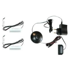 Wohnen Bad Midischrank mit Glaseinsatz in Weiß - Harmone