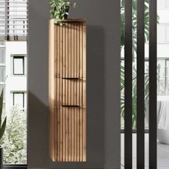 Wohnen Bad Midi-Schrank mit Schublade - Crystoga