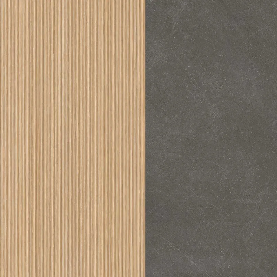 Wohnen Bad Midischrank mit Tür und zwei Schubladen - Leitha