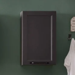 Wohnen Bad Oberschrank in Dunkelgrau - Novelya