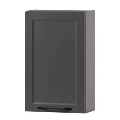 Wohnen Bad Oberschrank in Dunkelgrau - Novelya