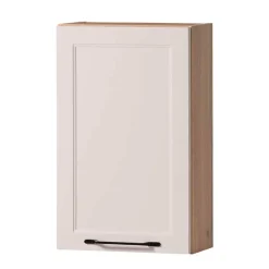 Wohnen Bad Oberschrank in Hellgrau und Wildeiche - Trioto