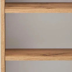 Wohnen Bad Oberschrank in Hellgrau und Wildeiche - Trioto