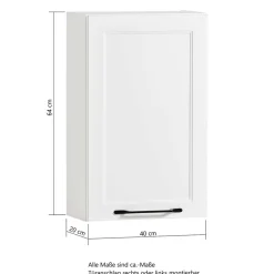 Bad Oberschrank in Weiß - Gyatso^Wohnen Discount