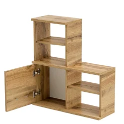 Bad Oberschrank mit Tür & 4 Fächern - Jessmi^Wohnen