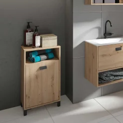 Wohnen Bad Schrank in Wildeiche Optik - Eleore