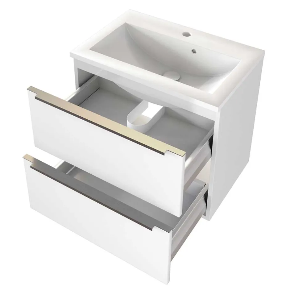 Bad Schubladen-Waschtisch für hängende Montage - Livendas^Wohnen Outlet