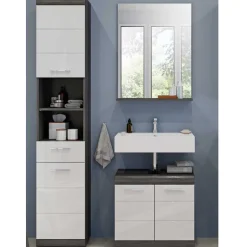 Wohnen Bad Spiegel & Beckenschrank & Hochschrank - Nancys (dreiteilig)