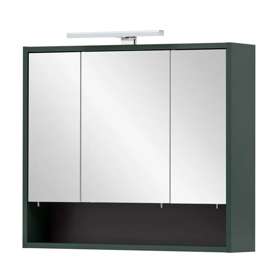 Bad Spiegelschrank in Dunkelgrün - Aqua^Wohnen Discount