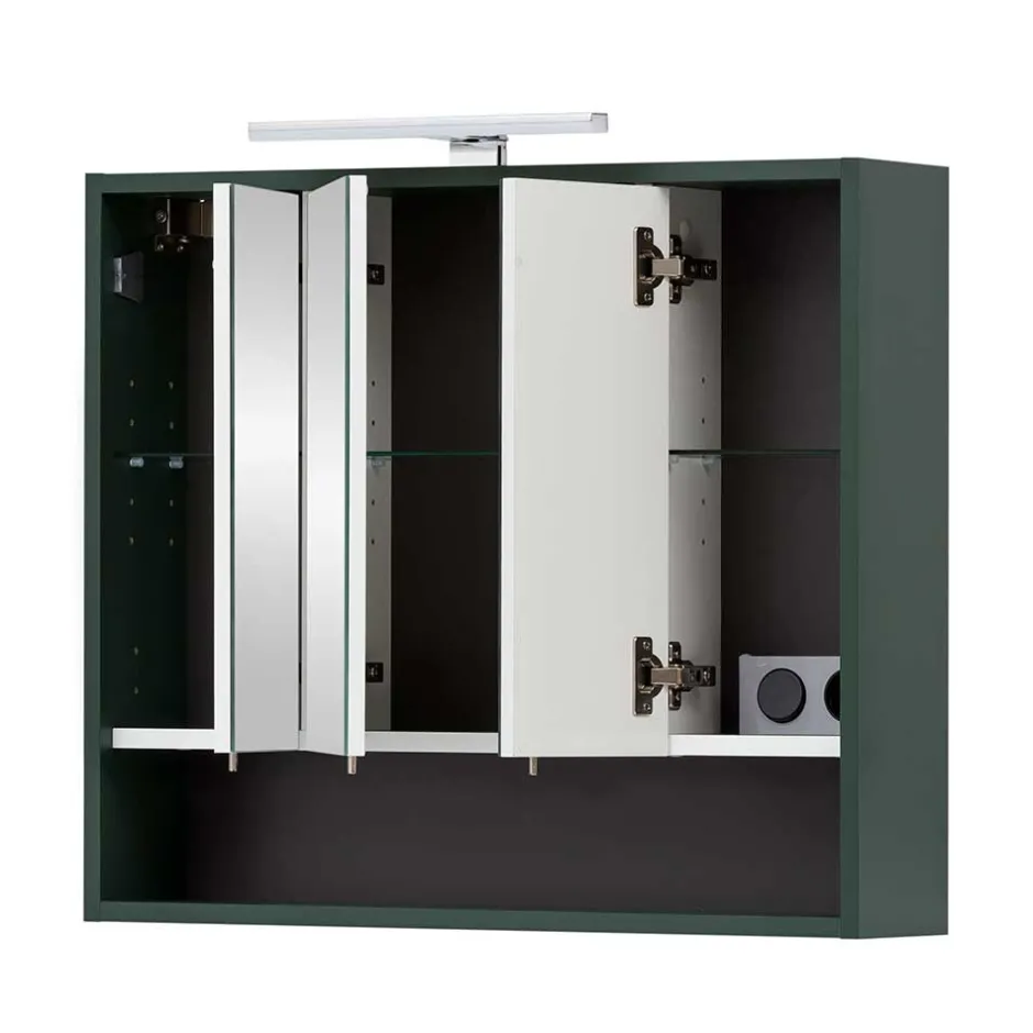 Bad Spiegelschrank in Dunkelgrün - Aqua^Wohnen Discount