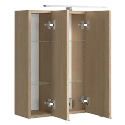 Wohnen Bad Spiegelschrank in Eiche Hell - Vibulam