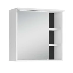 Wohnen Bad Spiegelschrank in Weiß mit Schwarz - Envaton