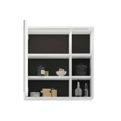 Wohnen Bad Spiegelschrank in Weiß mit Schwarz - Envaton