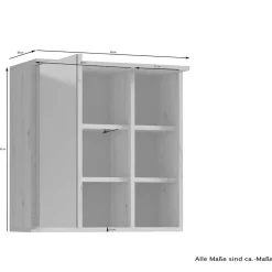Wohnen Bad Spiegelschrank in Weiß mit Schwarz - Envaton