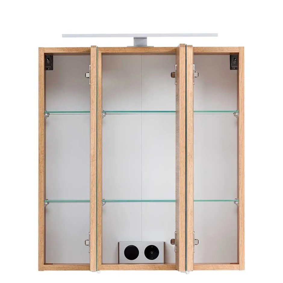 Wohnen Bad Spiegelschrank in Wildeiche Optik - Drumias