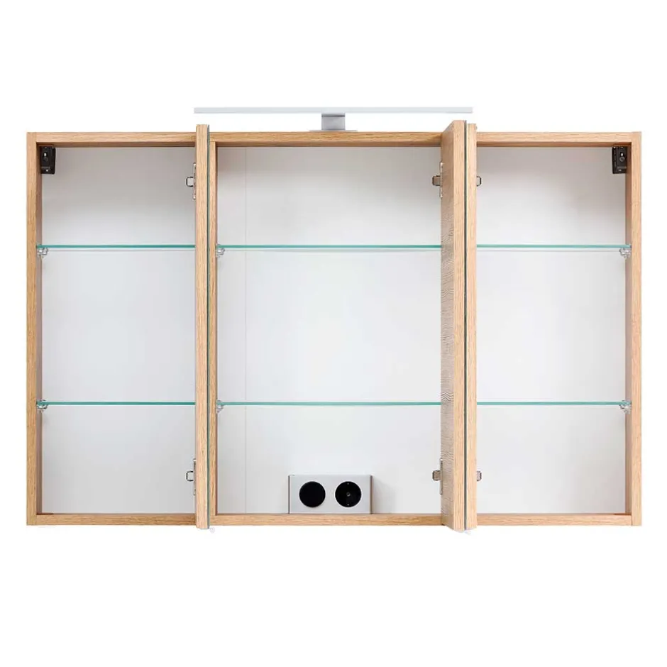 Wohnen Bad Spiegelschrank in Wildeiche Optik - Drumias