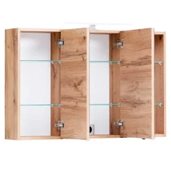 Wohnen Bad Spiegelschrank in Wildeiche Optik - Drumias