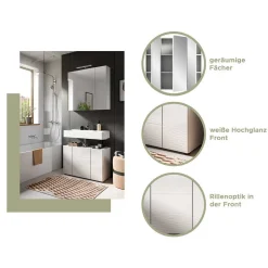Bad Spiegelschrank mit asymmetrischen Türen - Vitablos^Wohnen Clearance