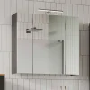 Bad Spiegelschrank mit LED 3-türig - Dolida^Wohnen Online