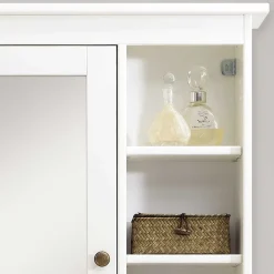 Wohnen Bad Spiegelschrank mit Regal in Weiß - Lousias