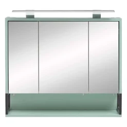 Bad 3-türiger Spiegelschrank in Mint Grün - Esdrus^Wohnen Clearance