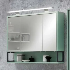 Bad 3-türiger Spiegelschrank in Mint Grün - Esdrus^Wohnen Clearance