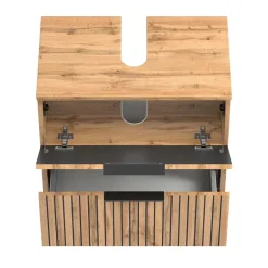 Bad Unterbeckenschrank mit Klappe & Schublade - Crystoga^Wohnen Best