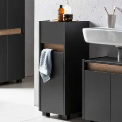 Wohnen Bad Unterschrank in Anthrazit & Wildeiche - Marcius