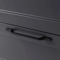 Wohnen Bad Unterschrank in Dunkelgrau und Wildeiche - Novelya