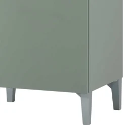 Wohnen Bad Unterschrank in Graugrün mit Eiche - Liz