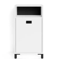 Bad Unterschrank in Weiß mit Schwarz - Envaton^Wohnen Discount