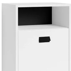 Bad Unterschrank in Weiß mit Schwarz - Envaton^Wohnen Discount