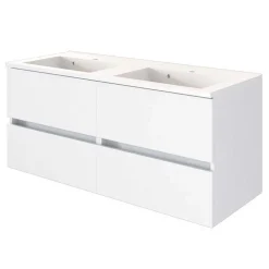 Bad Wand Waschtisch mit Doppelbecken - Vandan^Wohnen Clearance