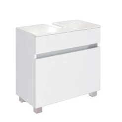 Bad Waschbecken Schrank in Weiß - Vandan^Wohnen Outlet