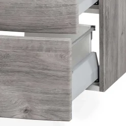 Wohnen Bad Waschkonsole in grauer Eiche Optik - Svegaria