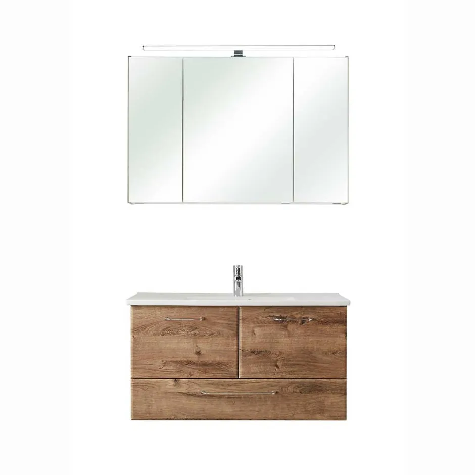 Wohnen Bad Waschplatz in Eiche Dunkel - Miss X (zweiteilig)