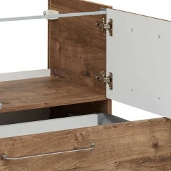 Wohnen Bad Waschplatz in Eiche Dunkel - Miss X (zweiteilig)