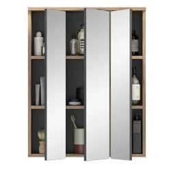 Wohnen Bad Waschplatz mit Hochschrank Set - Depart (dreiteilig)