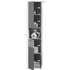 Wohnen Bad Waschplatz mit Hochschrank Set - Depart (dreiteilig)