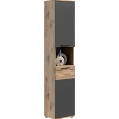 Wohnen Bad Waschplatz mit Hochschrank Set - Depart (dreiteilig)