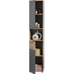 Wohnen Bad Waschplatz mit Hochschrank Set - Depart (dreiteilig)